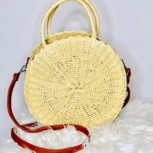 Straw Crossbody Handbag
